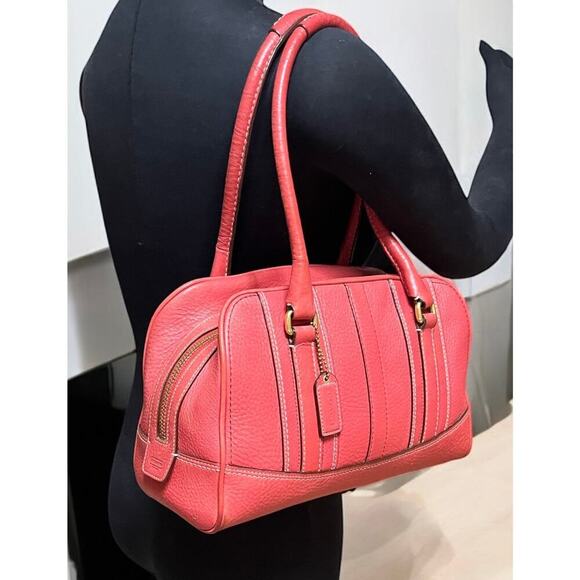 Y2K Coach 10526 Hamilton Pebble Leather Satchel Bag - Picture 7 of 14